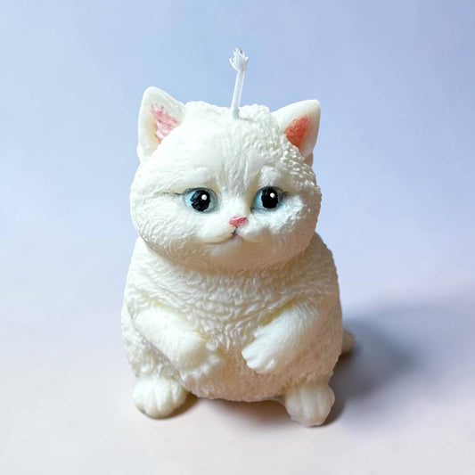 Custom Cat Candle (Hand-Coloured to Match Your Pet)