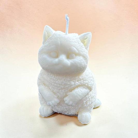 Custom Cat Candle (Hand-Coloured to Match Your Pet)